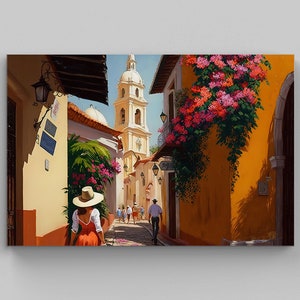 Dominican Republic Oil Painting Caribbean Art for Santo Domingo Print Santo Domingo Art Palacio Consistorial Artwork Dominican Home Decor