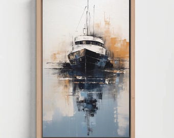 Sailboat Canvas Print - Lake House Coastal Wall Art