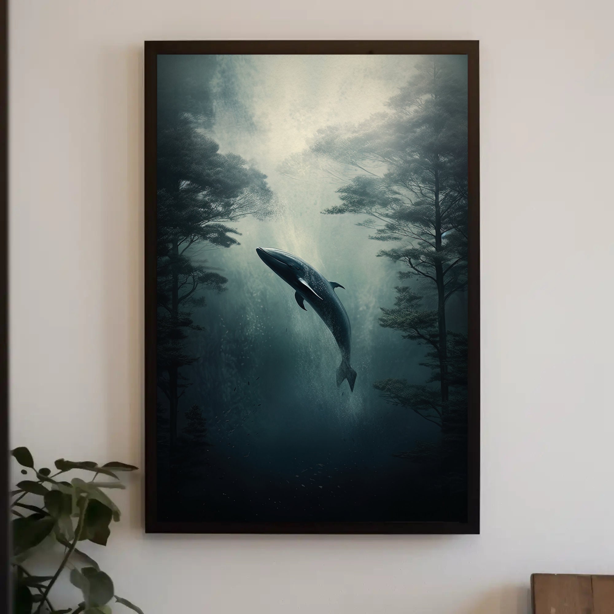 Blue whale surreal | Poster