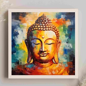 Buddha Canvas, Framed Print, Buddha Wall Art, Asian Wall Art, Buddhist Wall Art, Buddha Poster, Ready to Hang, Home Decor