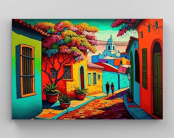 メキシコの絵画、メキシコの村、メキシコの街路、メキシコの芸術
