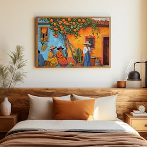 Mexican Wall Art - Traditional Mexican Home Painting - Mexican