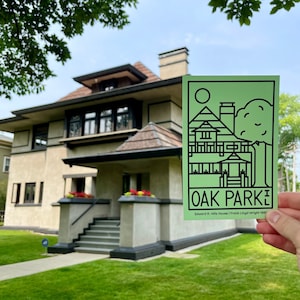 Cartolina di Oak Park, Illinois