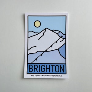 Brighton Ski Resort Postkarte