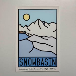 Snowbassin Postkarte