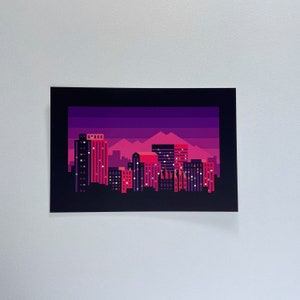 Salt Lake City Utah Geoscape Postcard