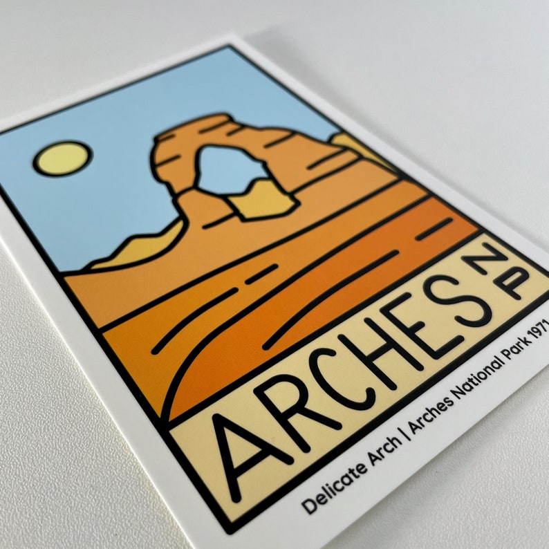 Arches National Park Delicate Arch Postcard Etsy