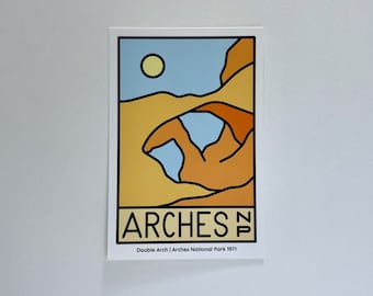 Arches National Park Double Arch Postcard