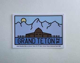 Grand Teton nationalpark vykort