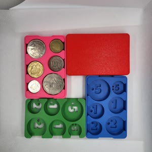 Australian Coin Holder Organizer | Personalized Coin Box for Australian Cents & Coins Storage | Custom Australian Coins Holder Box For Kids