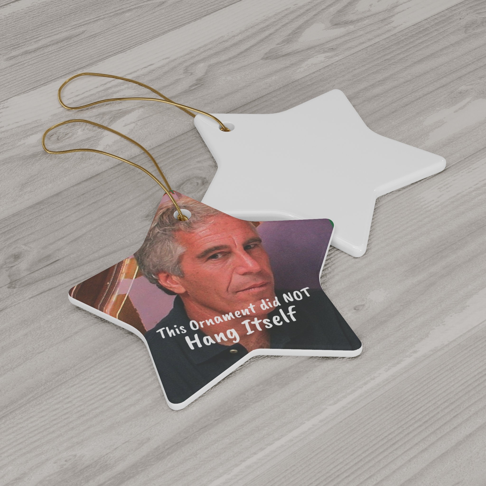 Jeffery Epstein Controversial Christmas Ornament Etsy
