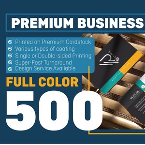 Visitenkarten auf Premium-Karton gedruckt |  Visitenkarte Druck | Design-Service verfügbar | Matte / Glossy Finish 500 Karten