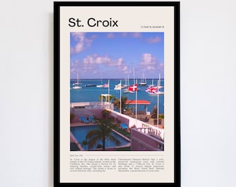 Saint Croix US Virgin Islands Poster | Travel Poster | Vintage St. Croix Poster | Color | Digital Download |