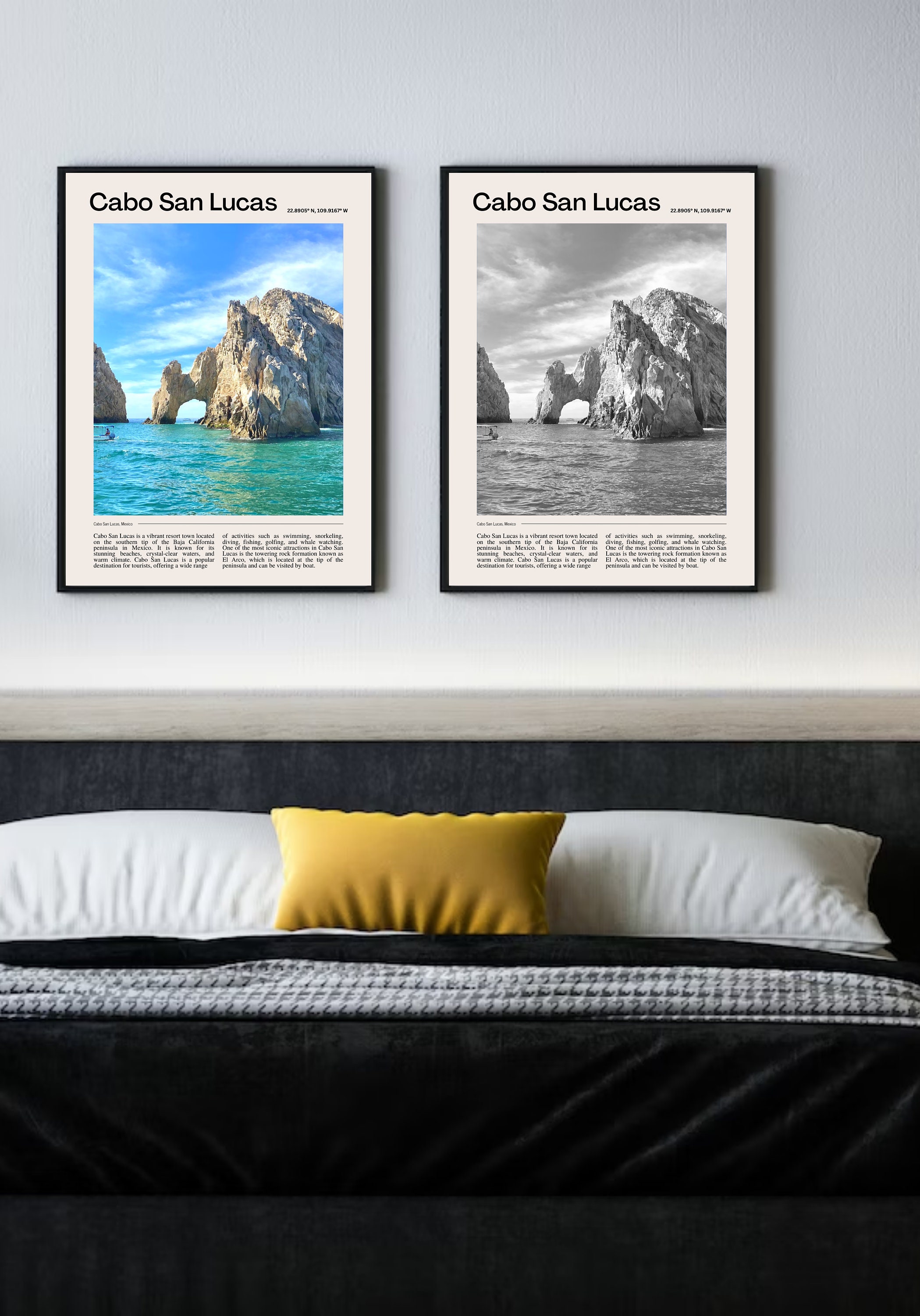 Cabo San Lucas, Mexico Poster Travel Poster Vintage Cabo San Lucas ...