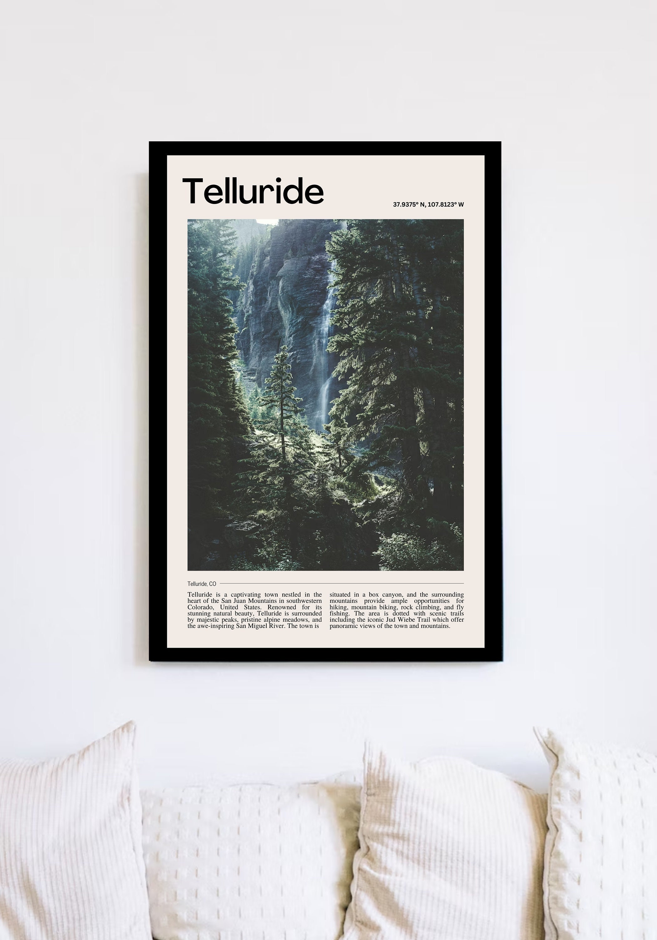 Telluride, CO Poster | Travel Poster | Vintage Telluride Colorado ...