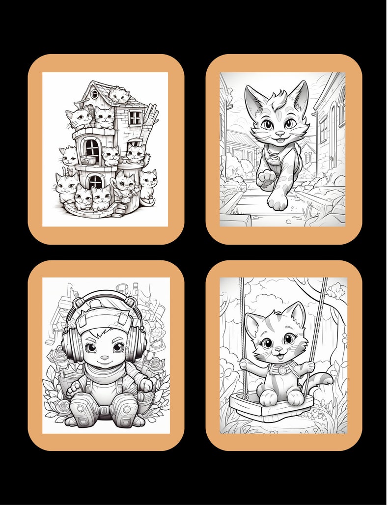 Cat-tastic Coloring Adventure: Cute Kitty Cat Coloring Book, Gift Ideas