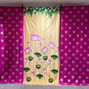 Backdrops, puja backdrops, Muggu backdrops, Kolam backdrops, Housewarming backdrops, Housewarming...
