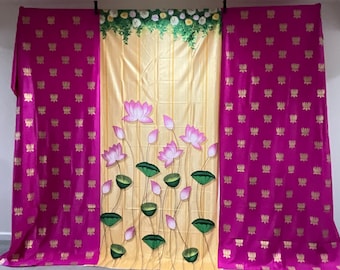 Indianer Pooja Hintergrund: Lotus Design, Housewarming Dekoration