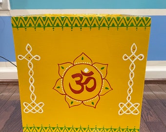 Handmade Tulsi Pot: Indian Home Decor, Hindu Planter