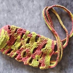 Harvest Vines Crochet Wine Bottle Bag