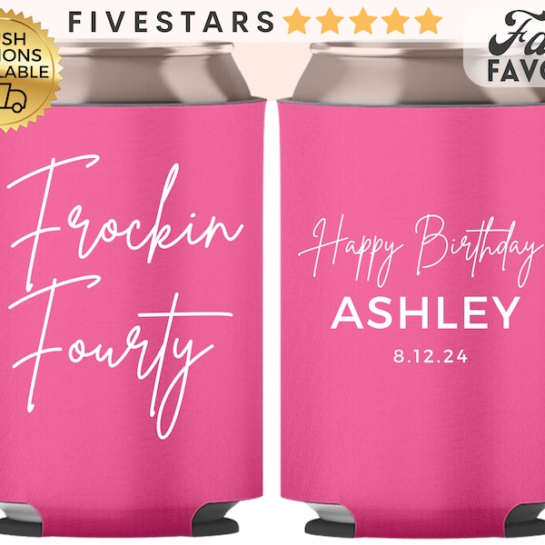 Customized Can Cooler for Birthday Party Decoration in bulk favors for 40th Birthday Party