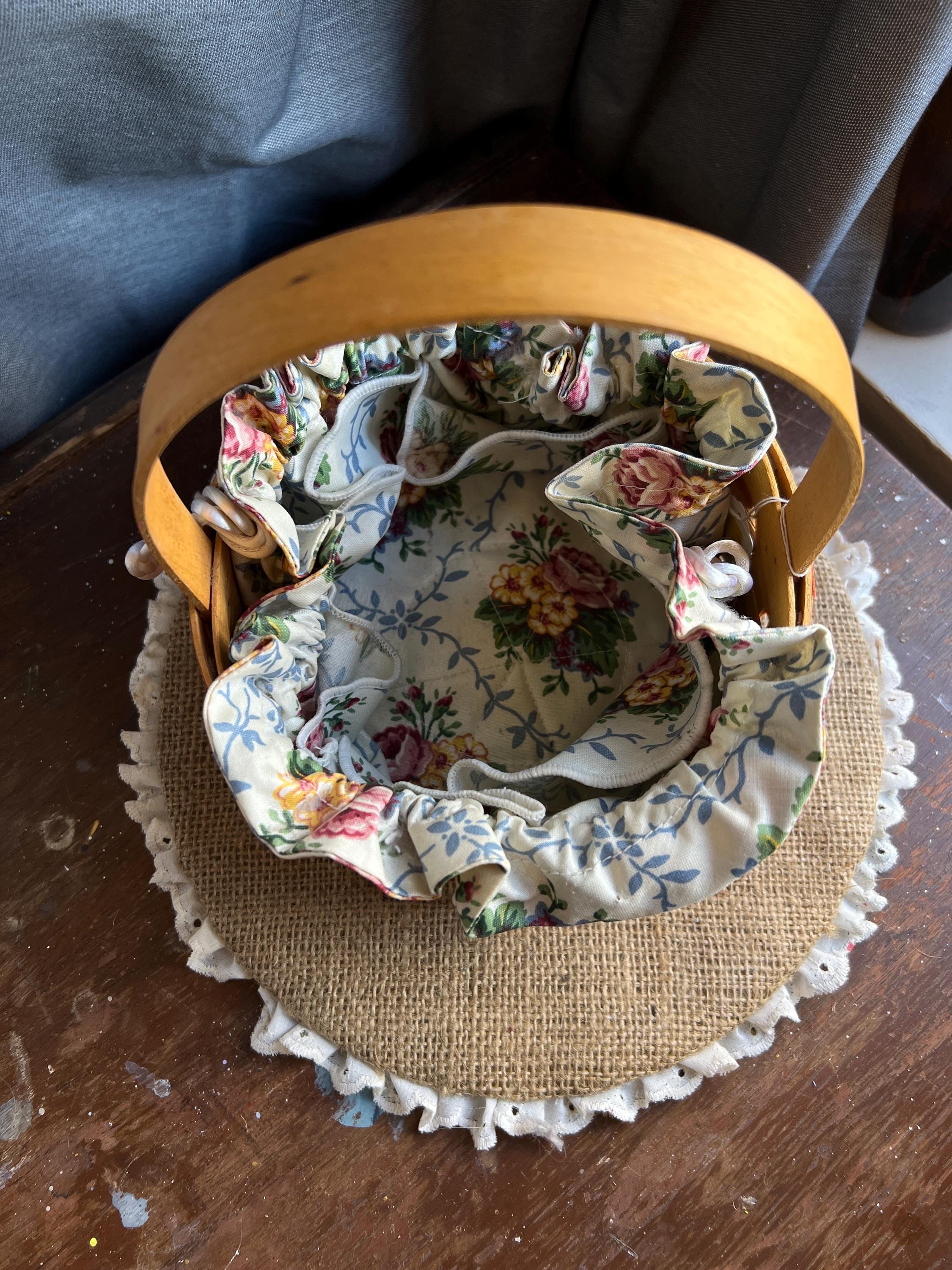 Longaberger Mother's Day Basket 1998: Small Woven Cottagecore