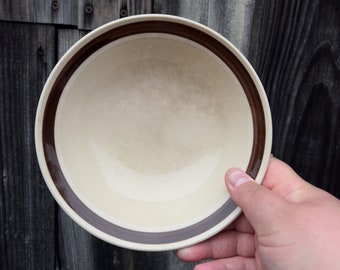 Vintage Retro Japanese Stoneware bowl, Honey Bee Genuine Speckled Glazed Stoneware cereals soup bowl