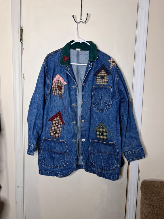 Vintage denim birdhouse jacket Gem