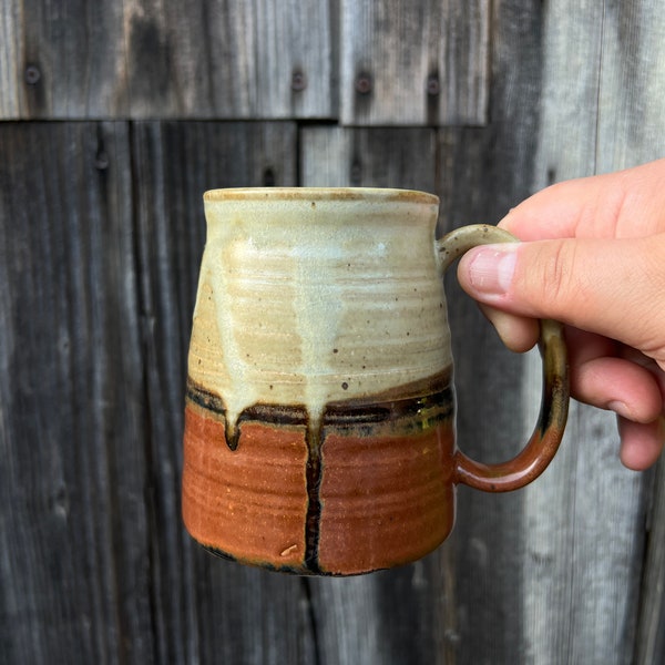 Pottery mug, pottery mug handmade, pottery latte mug, coffee mug, rustic farmhouse home decor