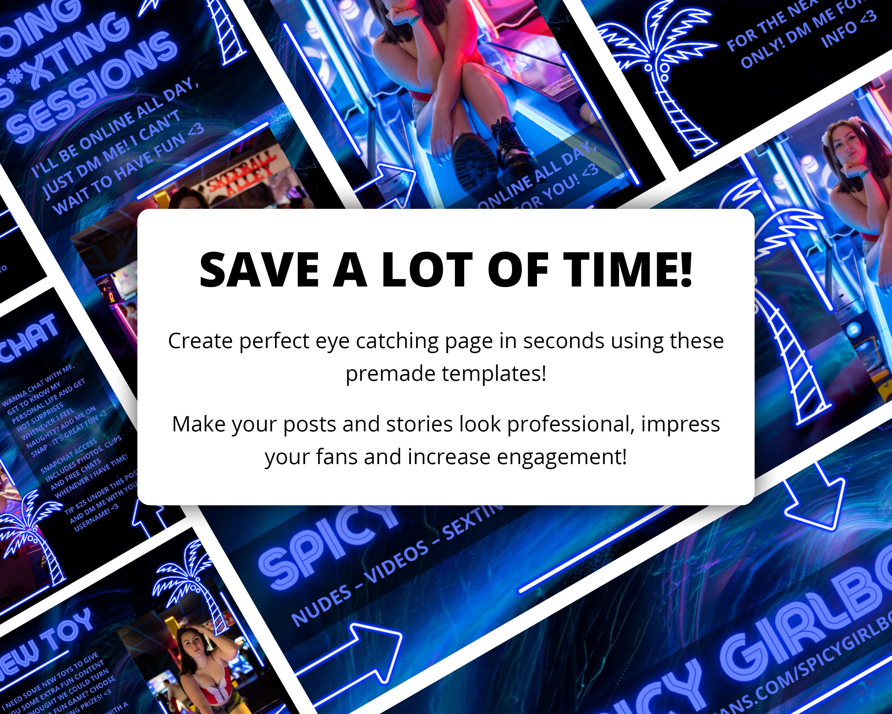 Onlyfans Header Onlyfans Full Page Graphic Template Set for Fansly, Cam Girl, Adult ...