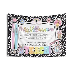 Composition Notebook Classroom Tapestry - Personalized