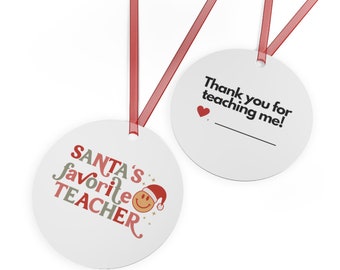 Adorable Teacher Ornament, Christmas Gift For Teacher, Personalized Gift For Teacher
