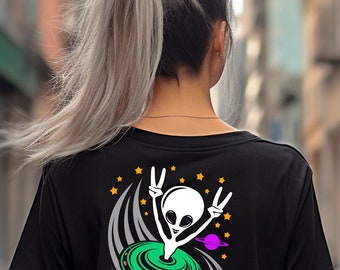 UFO T-Shirt – Alien Space Graphic Tee – Funny UFO Shirt – Sci-Fi Alien Shirt – Gift for UFO Believers