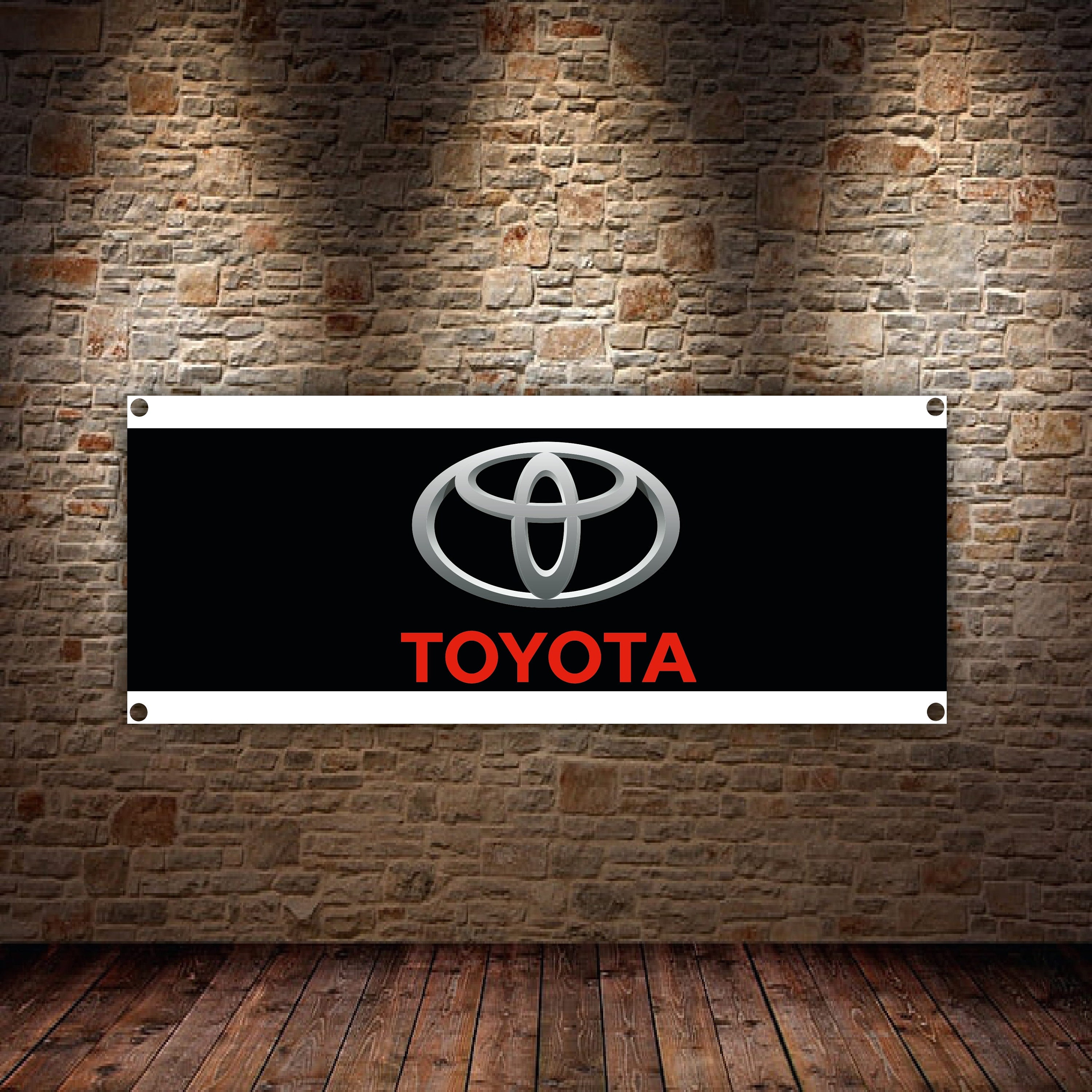 Toyotarace Car Bannercustom Garage Signgarage Kittoyota - Etsy