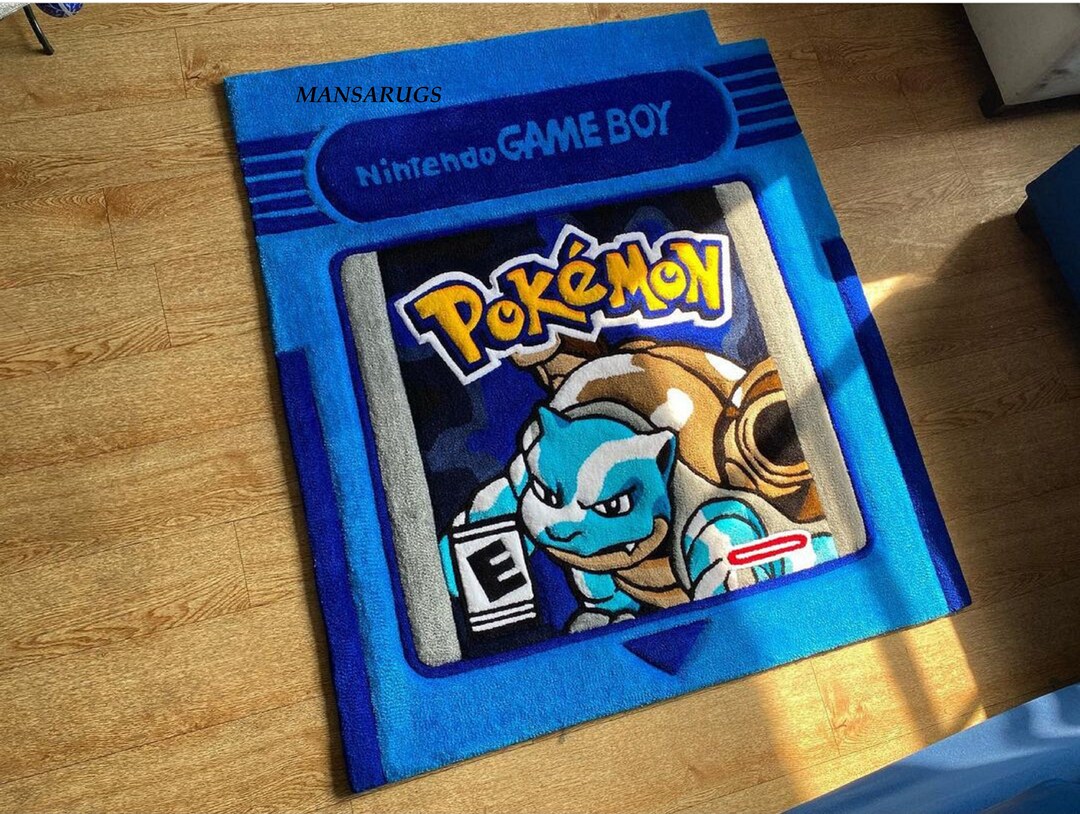Handmade Custom Blastoise /video Game Rug/game Lover Rug/tufted Rug,art ...