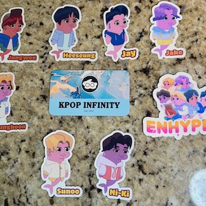 Pegatinas de Baby Shark X Enhypen