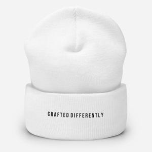 Crafted Differently Cuffed Beanie | Crafted Beanie, Statement Beanie, Streetwear Beanie, Unique Beanie, Modern Beanie, Trendy Beanie