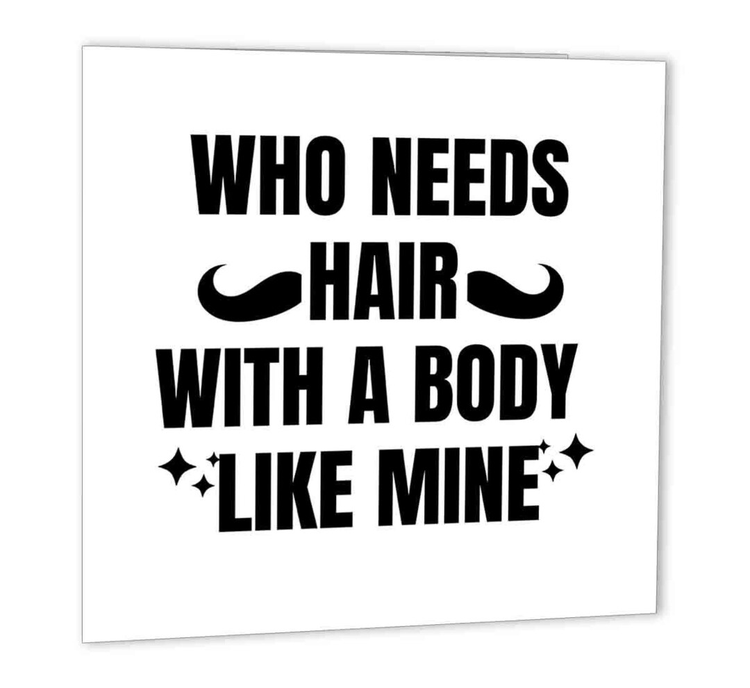 Bald Birthday Card Funny Birthday Gifts for Him Novelty Etsy