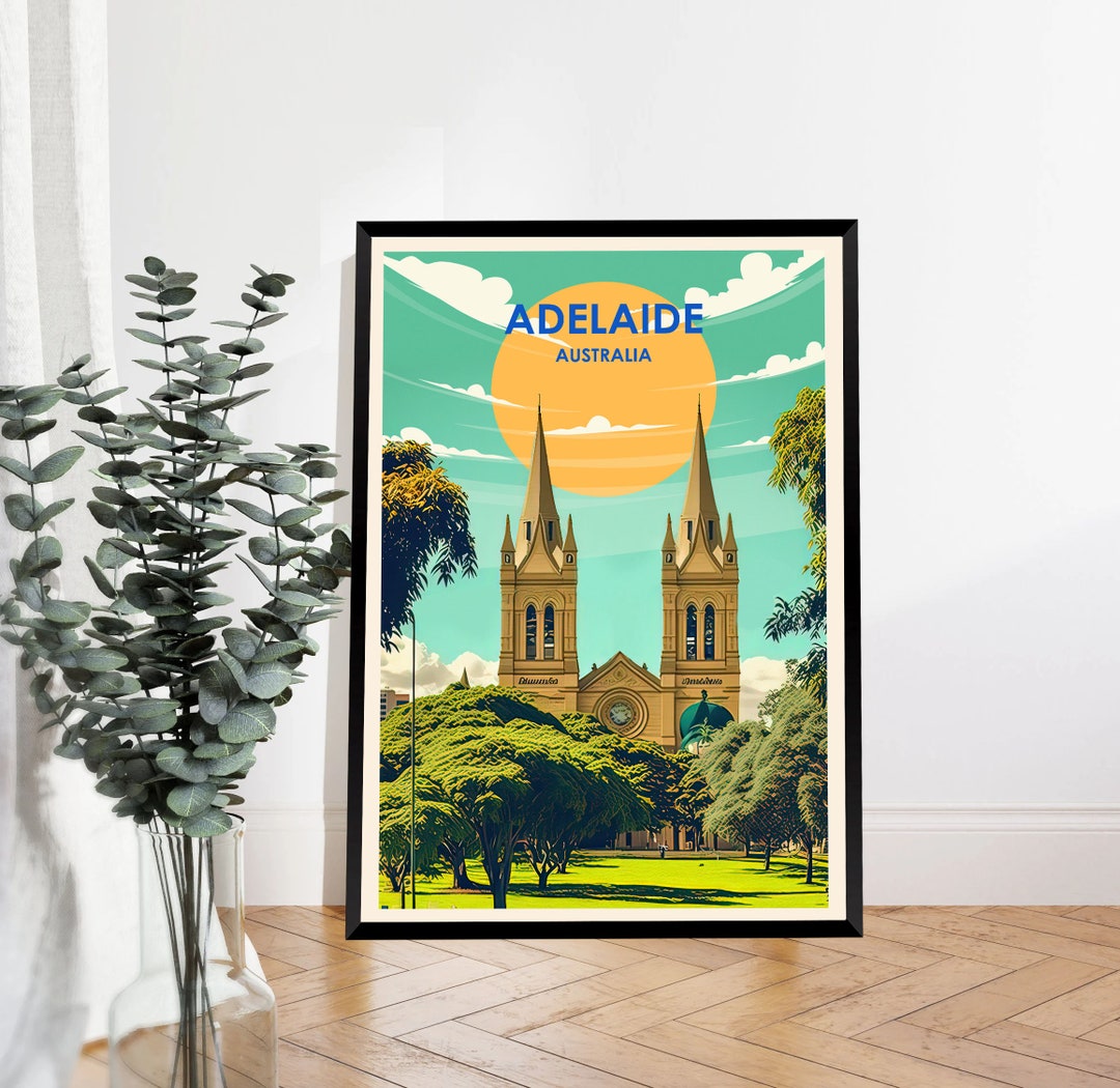 Adelaide Australia Poster Adelaide Print Adelaide Poster Etsy