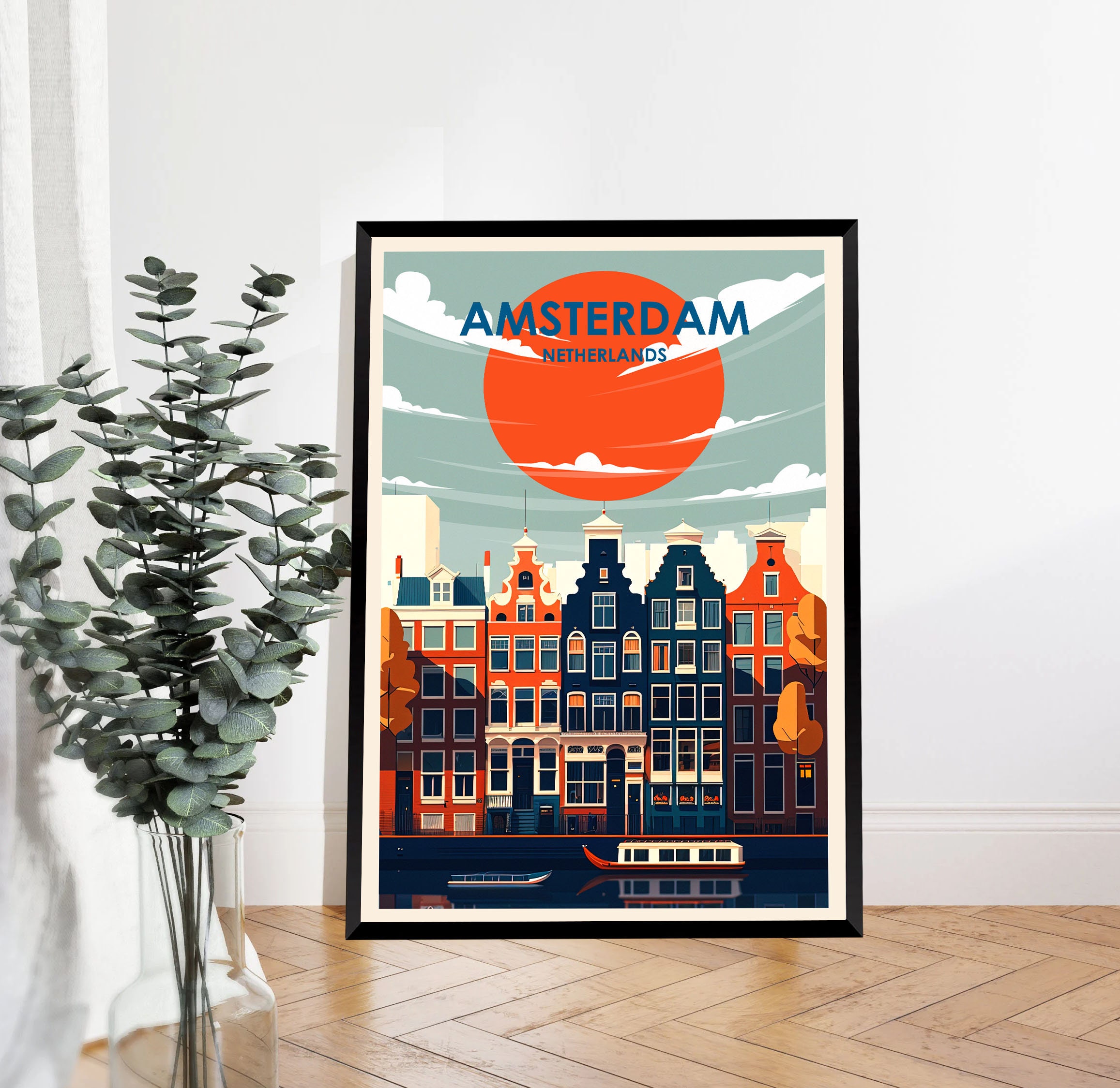 Amsterdam Poster, Amsterdam Print, Illustration Art, Abstract Poster,  Travel Poster, Wall Decor, Wall Art sold by Gaurav Gaba | SKU 42150071 |  25% OFF Printerval