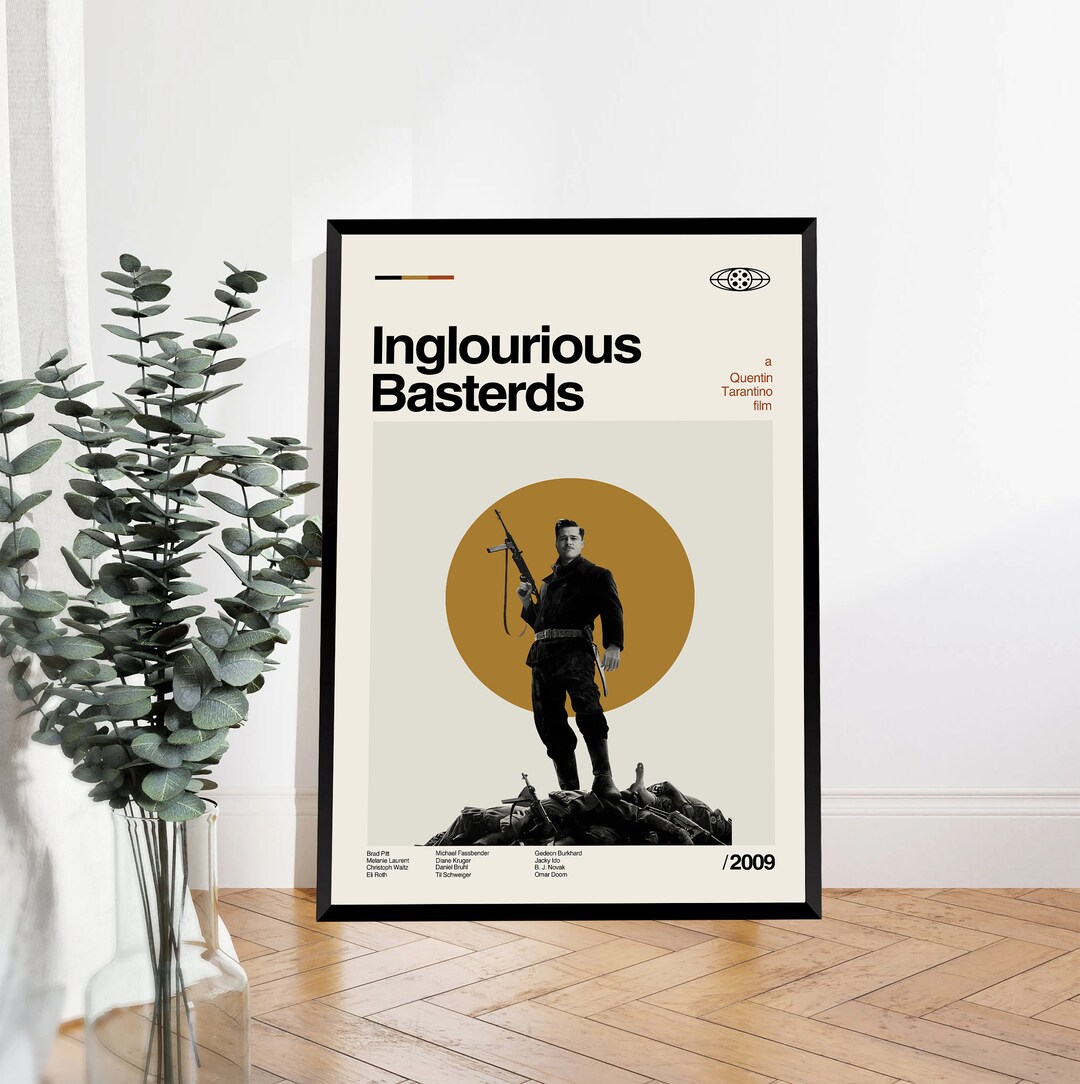 Inglourious Basterds Posters Quentin Tarantino Retro Music Etsy