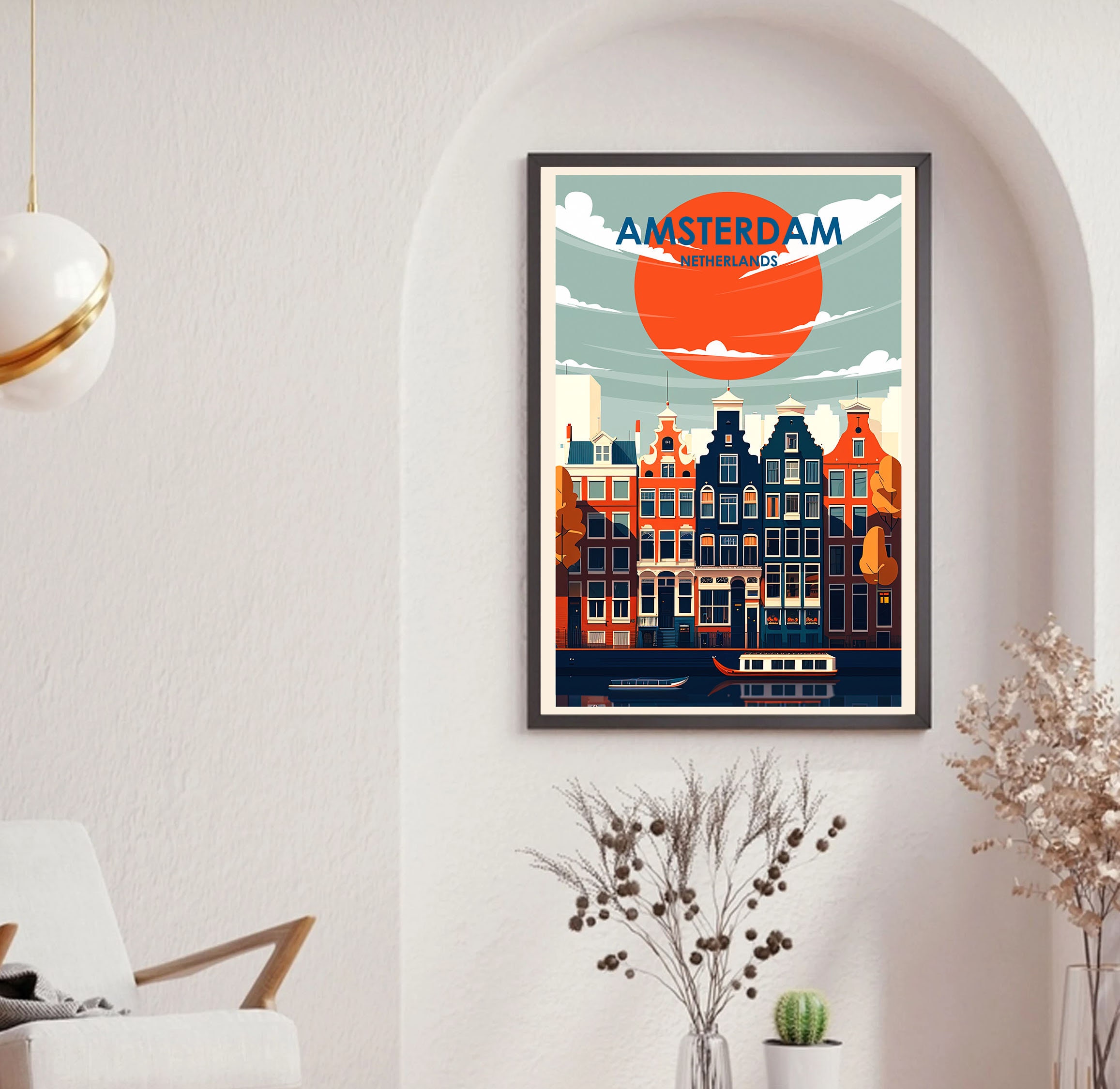 Amsterdam Poster, Amsterdam Print, Illustration Art, Abstract Poster,  Travel Poster, Wall Decor, Wall Art sold by Gaurav Gaba | SKU 42150071 |  25% OFF Printerval