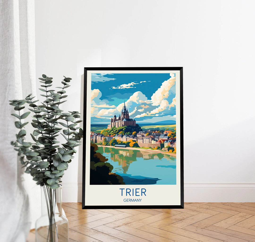 Trier Poster Trier Travel Poster Trier Print Cityscape - Etsy