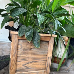 Rustic box planter 14x14x14