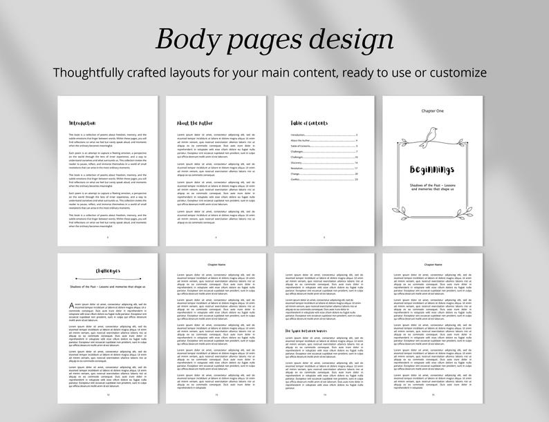 6x9 Book Template for Canva & Word Minimalist KDP Interior Layout