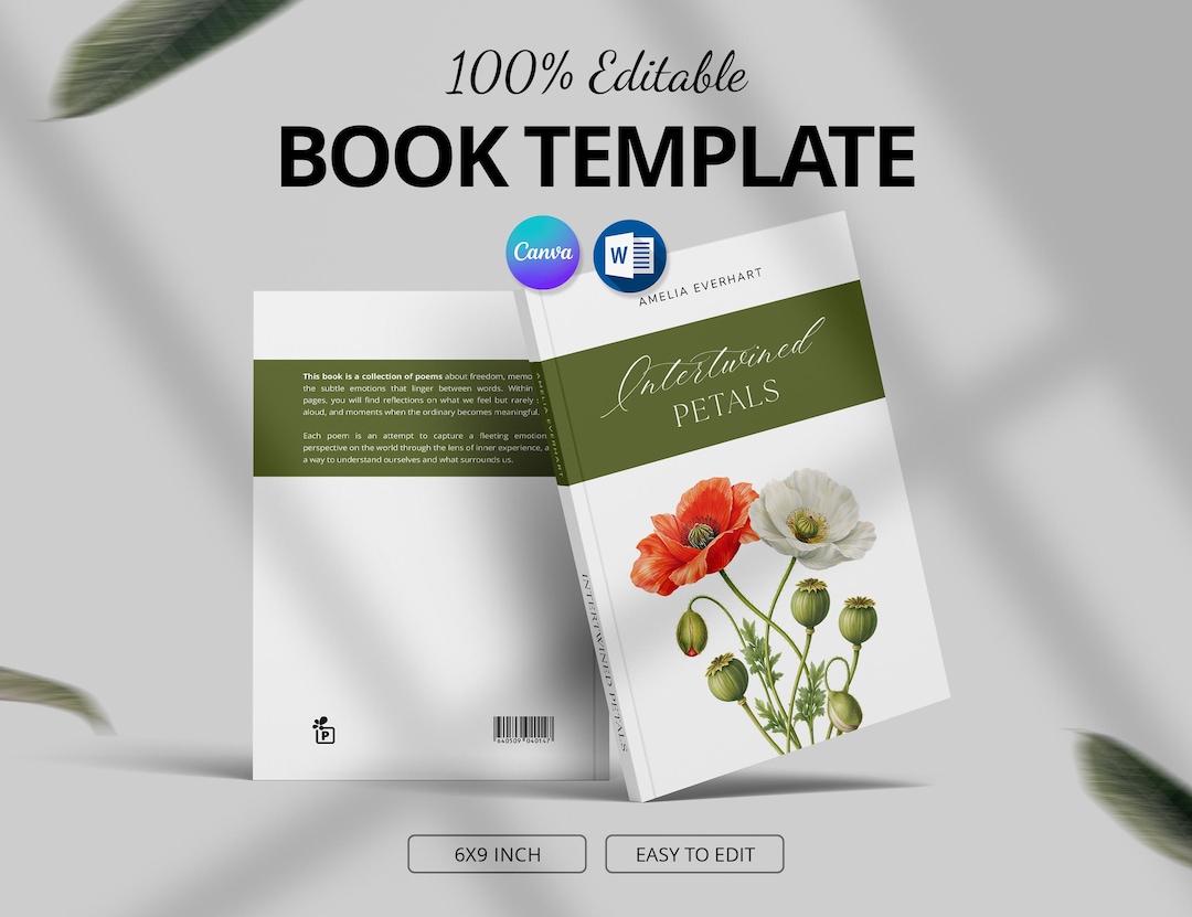6x9 KDP Interior Layout | Editable Book Template for Canva | Print ...