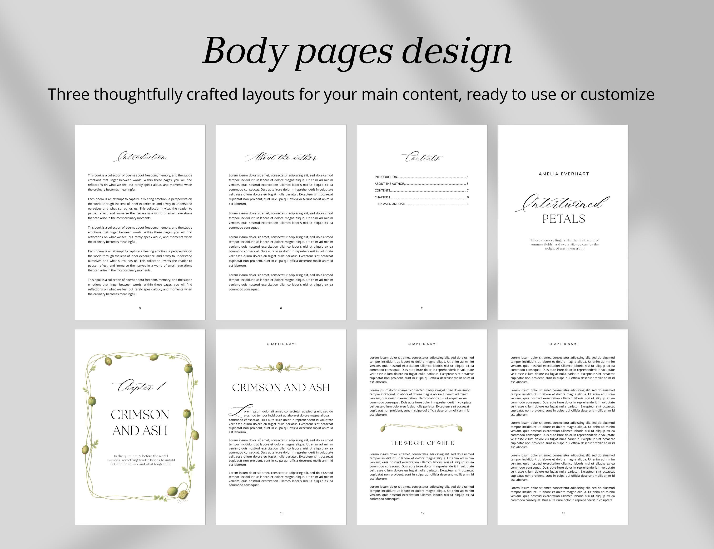 6x9 KDP Interior Layout | Editable Book Template for Canva | Print ...
