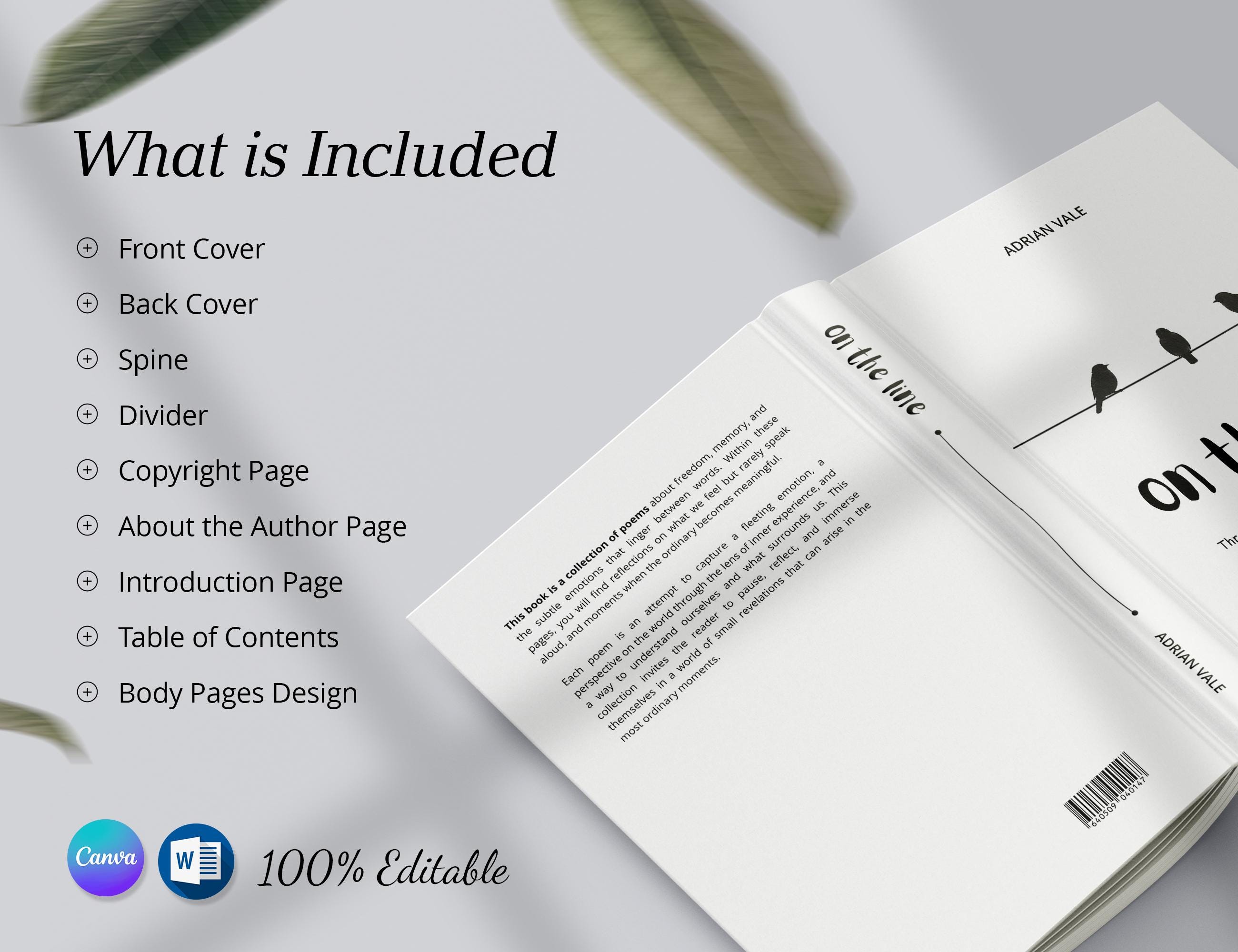 6x9 Book Template for Canva & Word | Minimalist KDP Interior Layout ...