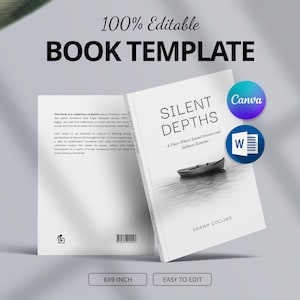 Canva Book Template 6x9, Editable Book Interior Layout for KDP & Self-Publishing