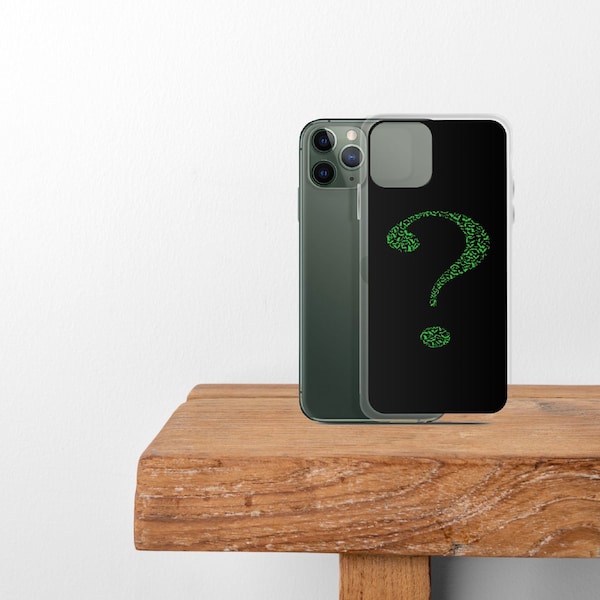 Riddler Question Mark Phone Case, Superhero Dark Hero Movie Case, Anime Manga Mobile Case Phone Case for iPhone